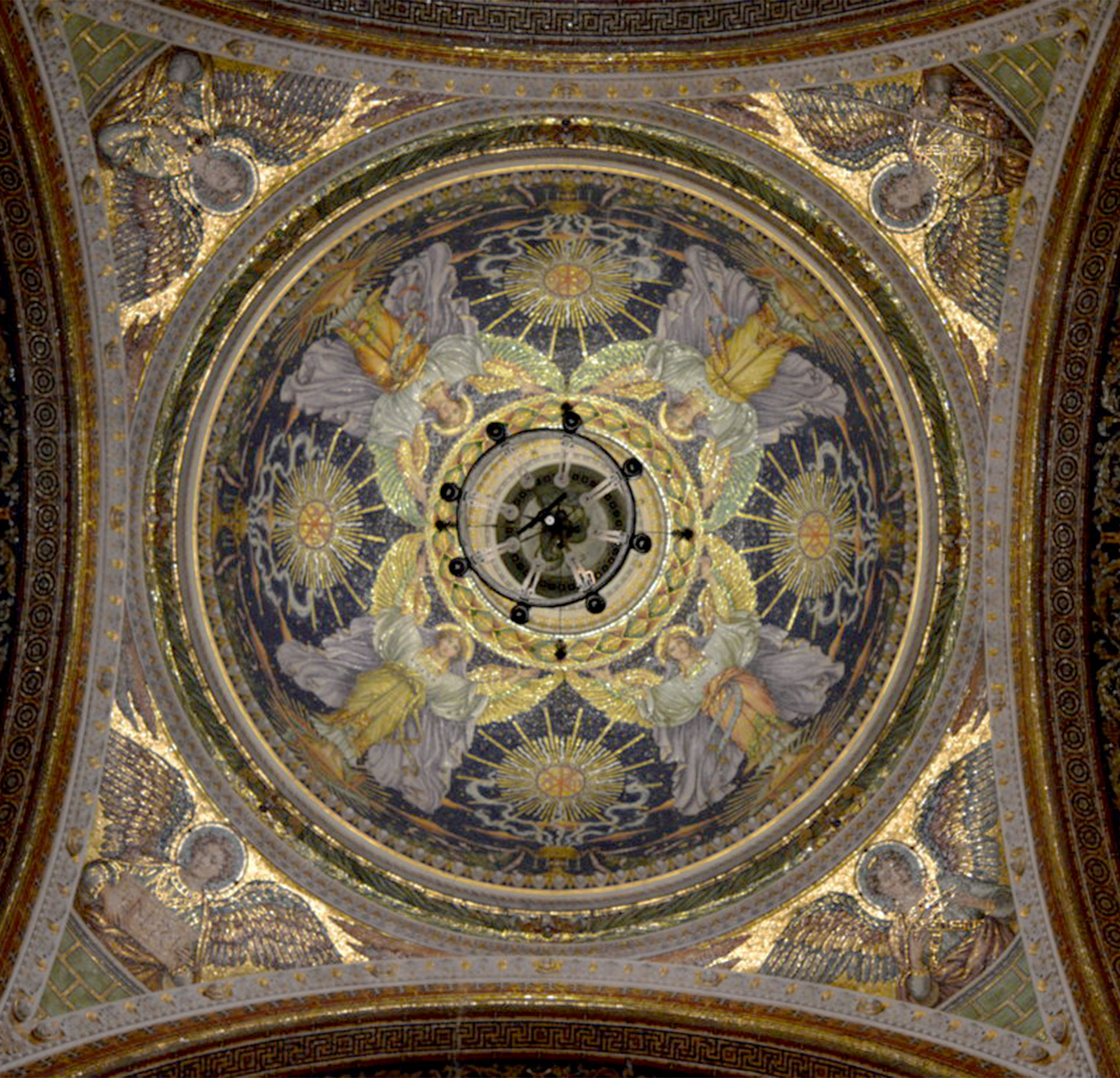 Cupola mosaicata del sacello, Cappella Espiatoria di Monza.